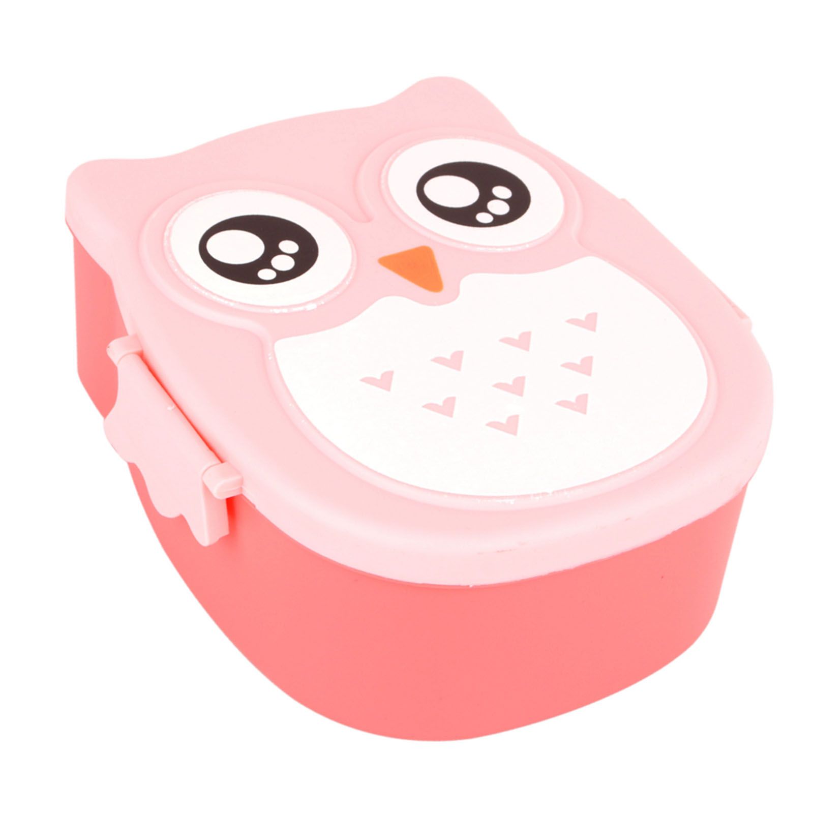 Plastic Portable Cartoon Owl Lunch Box Food Safe Microwave Storage Container view 11