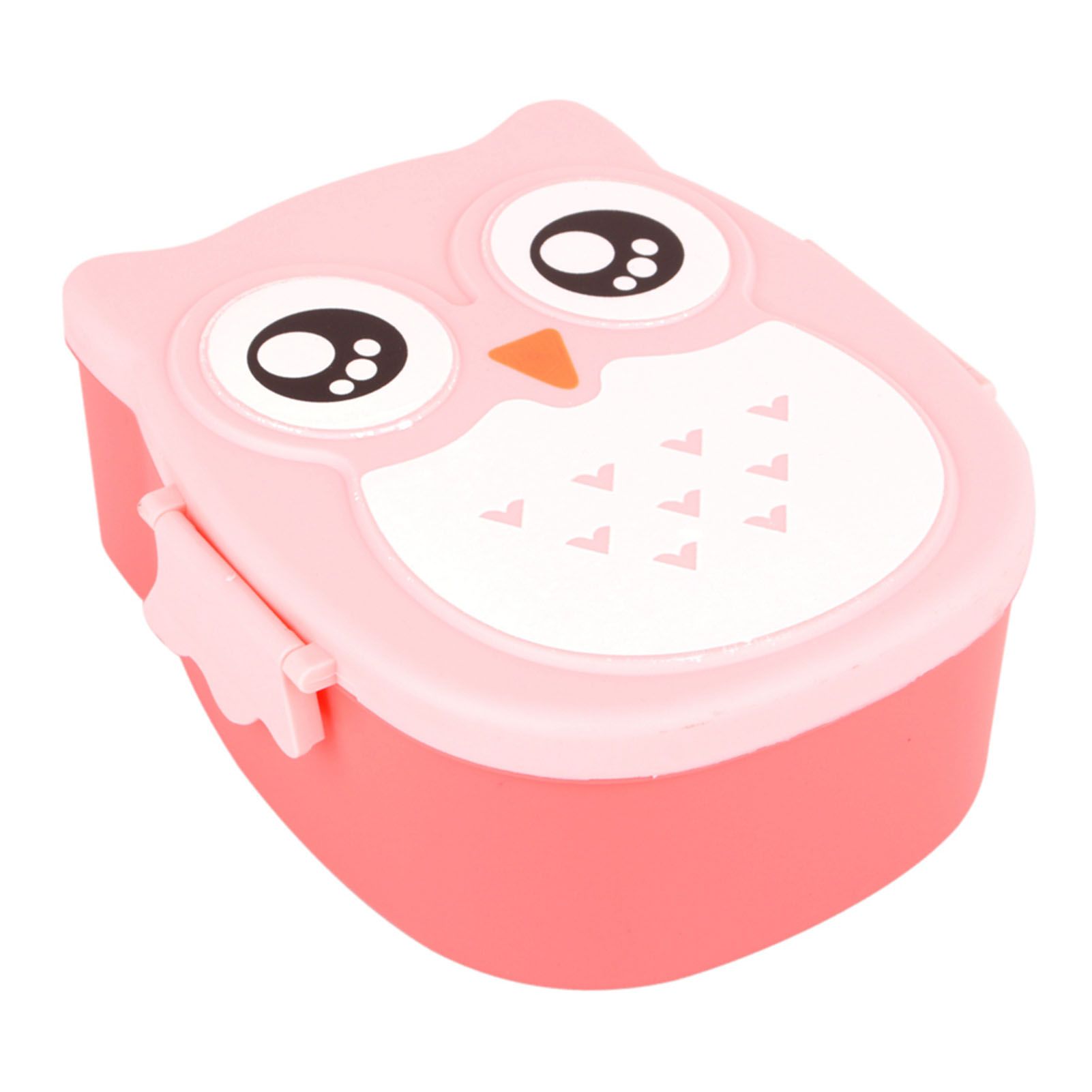 Plastic Portable Cartoon Owl Lunch Box Food Safe Microwave Storage Container view 12
