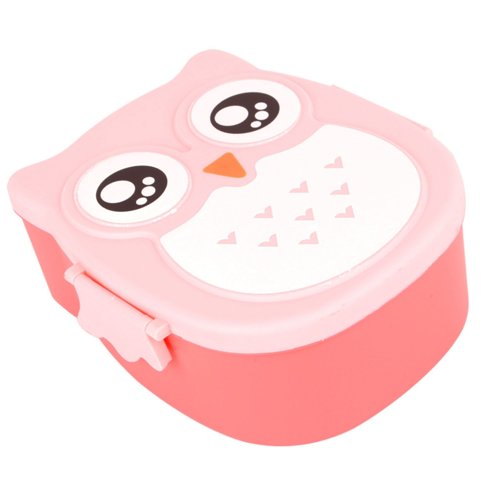 Plastic Portable Cartoon Owl Lunch Box Food Safe Microwave Storage Container view 13
