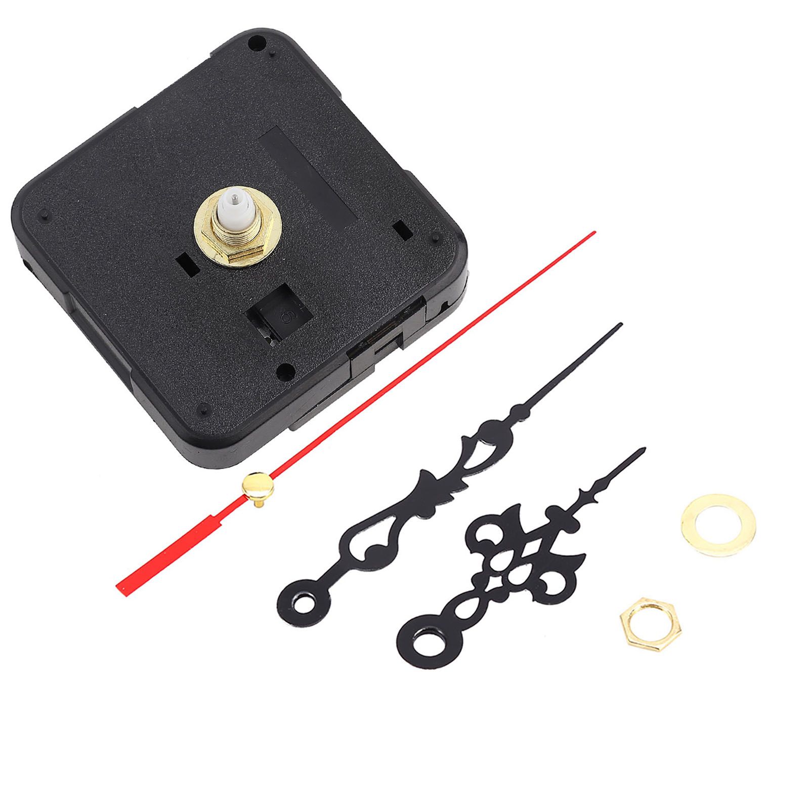 Black DIY Mechanism Quartz Clock Movement Parts Replacement Repair Tools Set Kit view 5