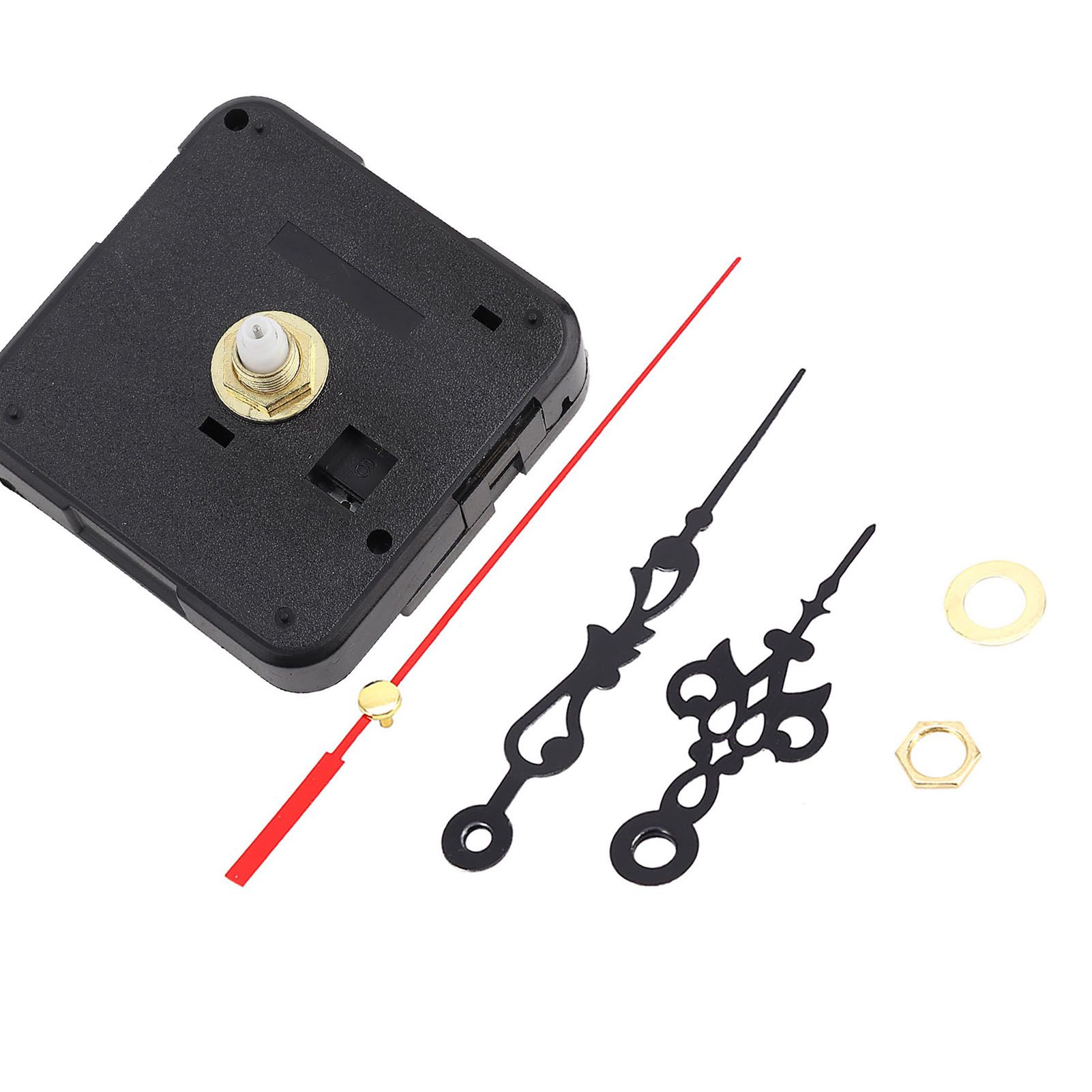 Black DIY Mechanism Quartz Clock Movement Parts Replacement Repair Tools Set Kit view 7