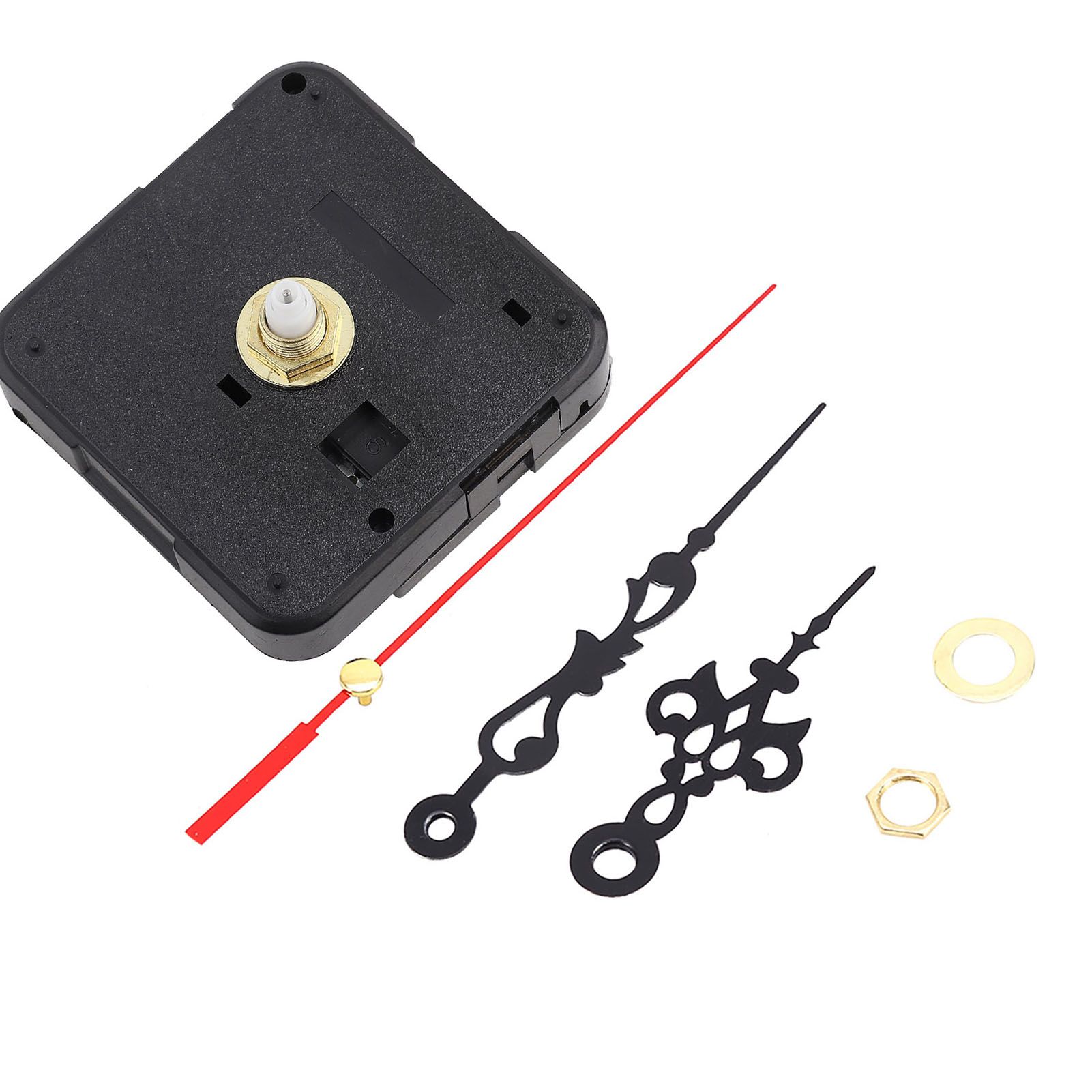 Black DIY Mechanism Quartz Clock Movement Parts Replacement Repair Tools Set Kit view 9