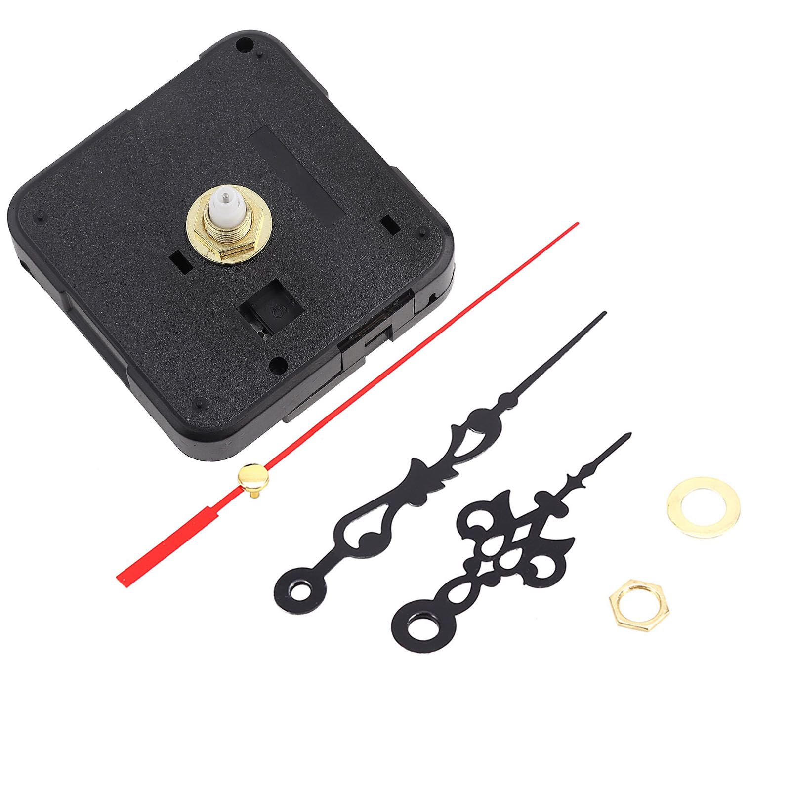 Black DIY Mechanism Quartz Clock Movement Parts Replacement Repair Tools Set Kit view 11