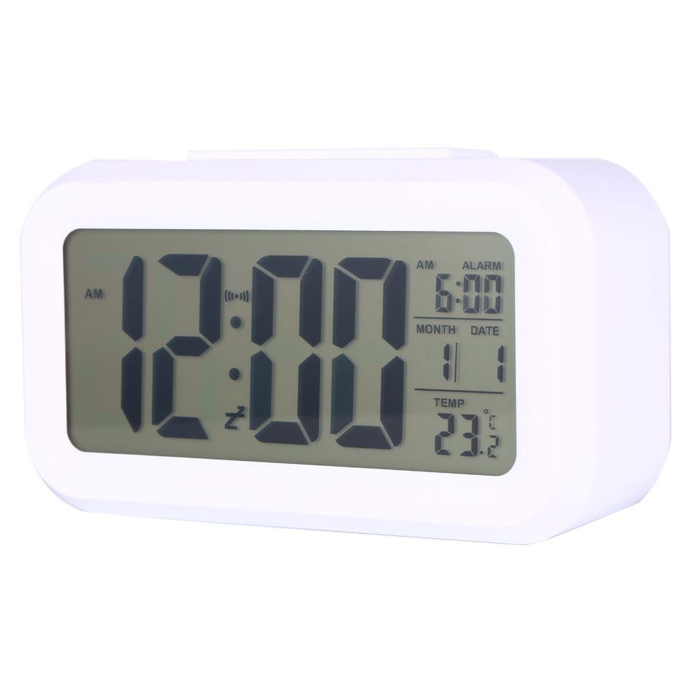 LED Backlight Digital Snooze Desk Alarm Clock Temperature Calendar Display Local view 2