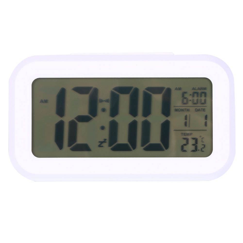 LED Backlight Digital Snooze Desk Alarm Clock Temperature Calendar Display Local view 3