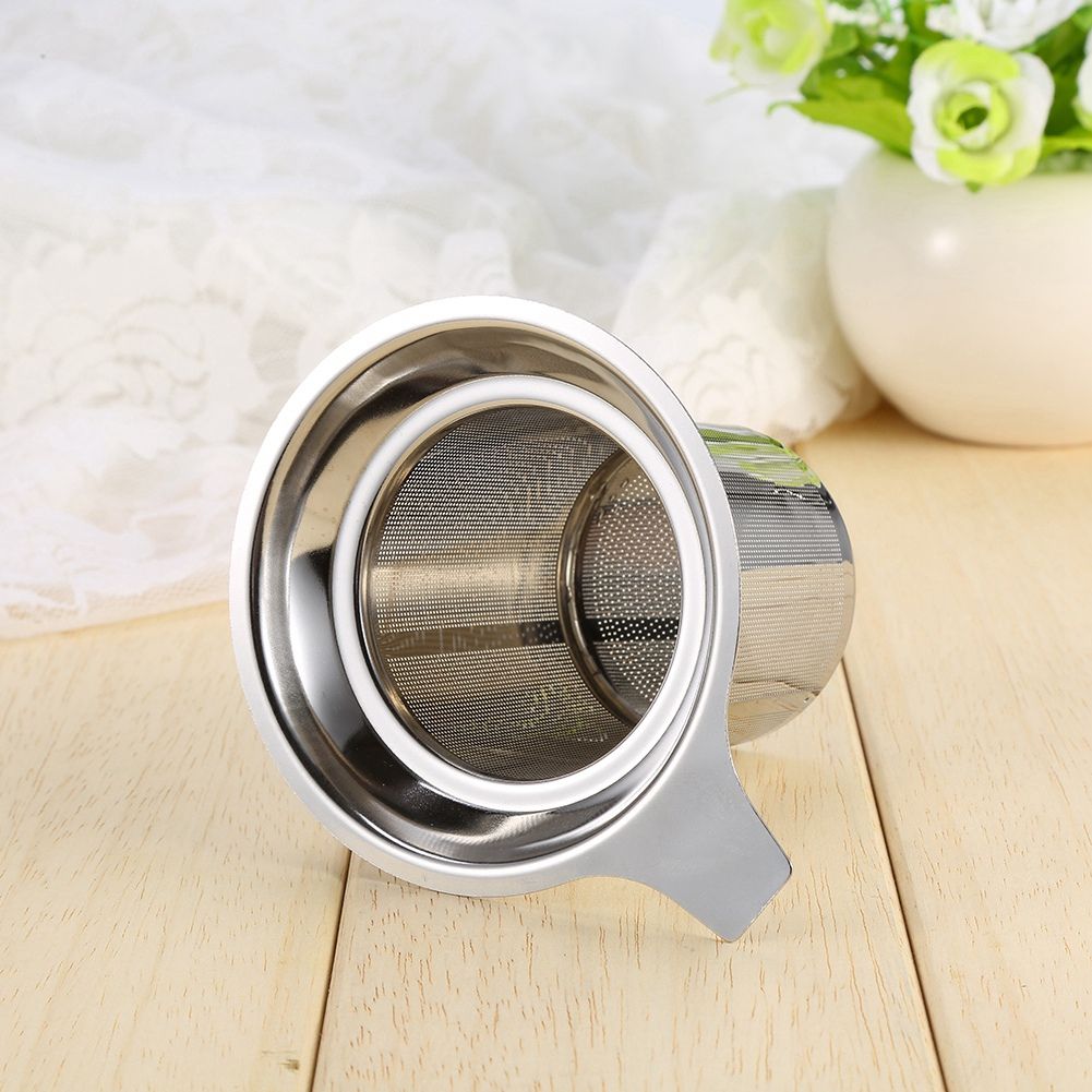 Stainless Steel Mesh Tea Infuser Reusable Cup Strainer Loose Leaf Spice Filter view 8