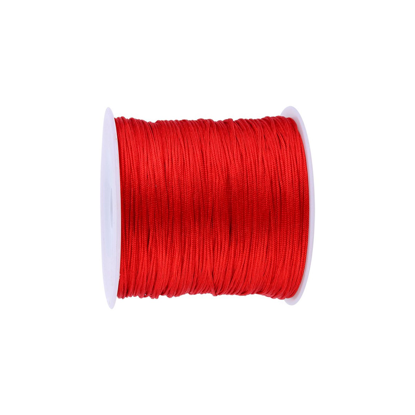 100M x 0.8mm Nylon Chinese Knot Cord Rattail Macrame Shamballa Thread String Red view 4