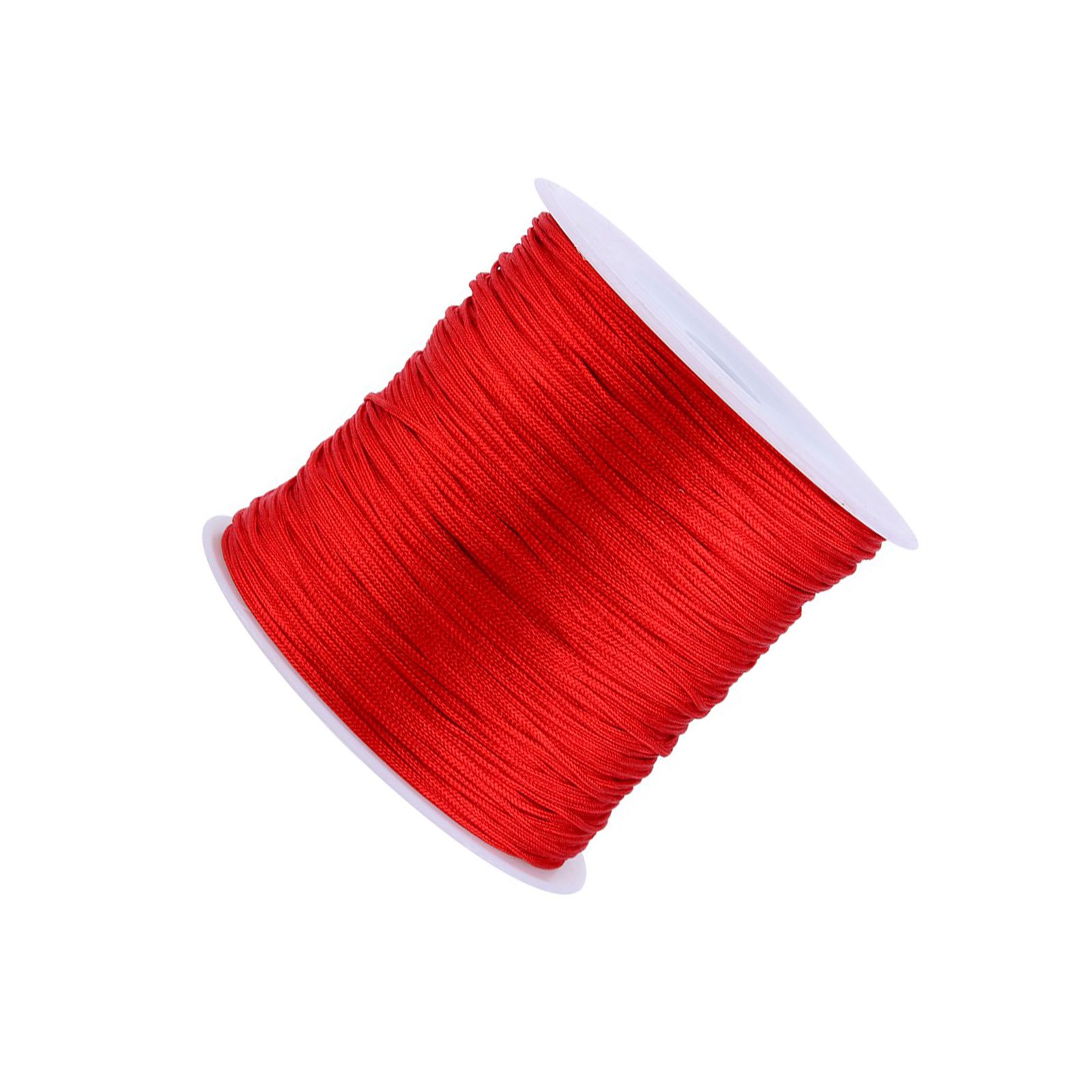 100M x 0.8mm Nylon Chinese Knot Cord Rattail Macrame Shamballa Thread String Red view 5
