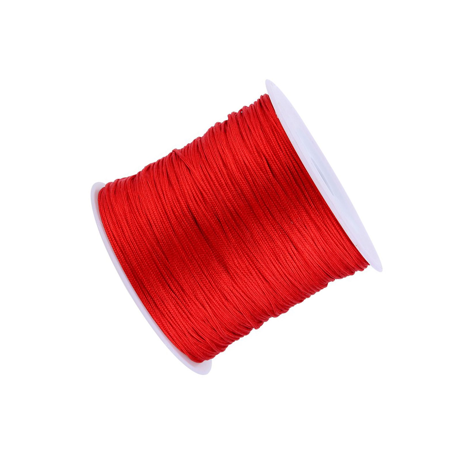 100M x 0.8mm Nylon Chinese Knot Cord Rattail Macrame Shamballa Thread String Red view 8
