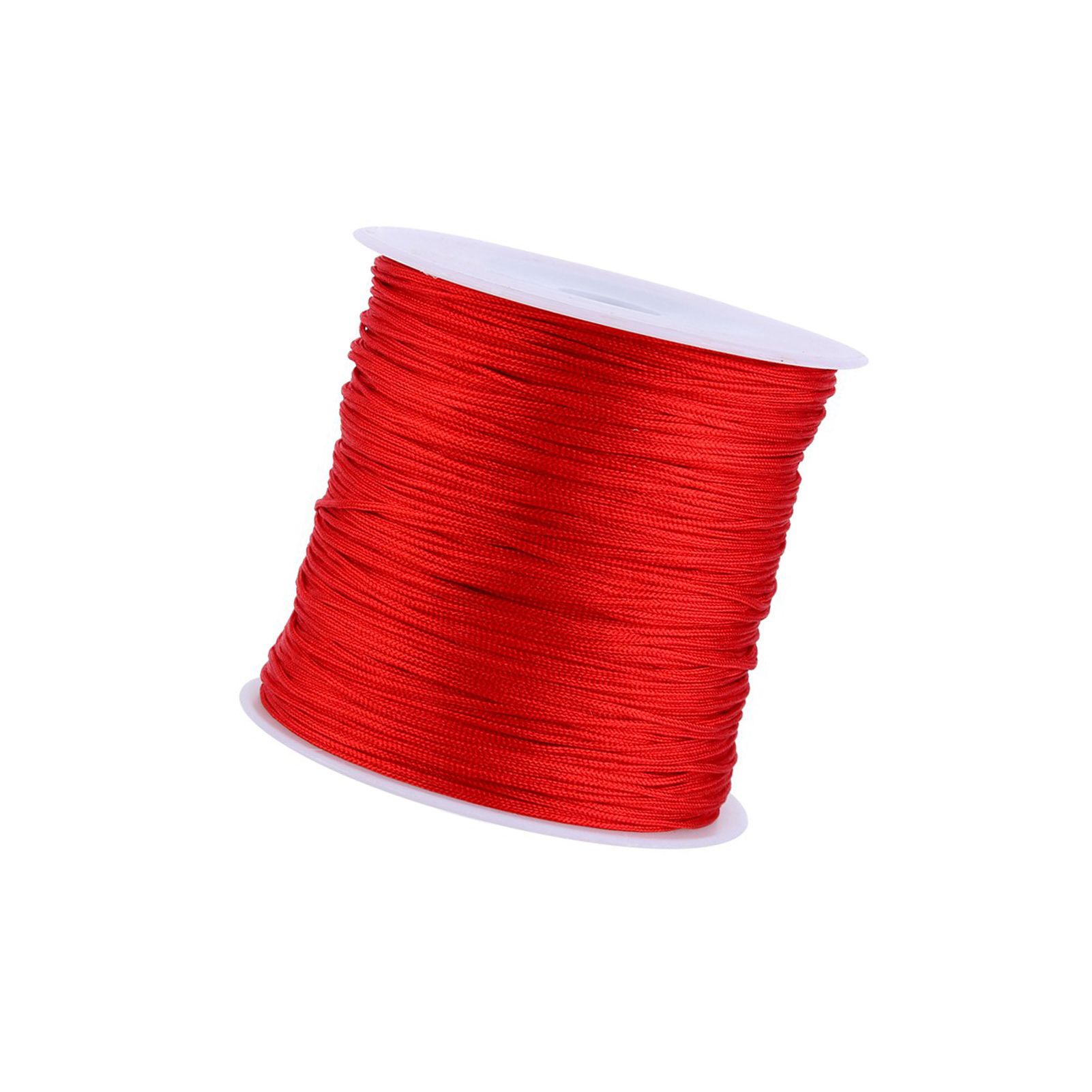 100M x 0.8mm Nylon Chinese Knot Cord Rattail Macrame Shamballa Thread String Red view 10