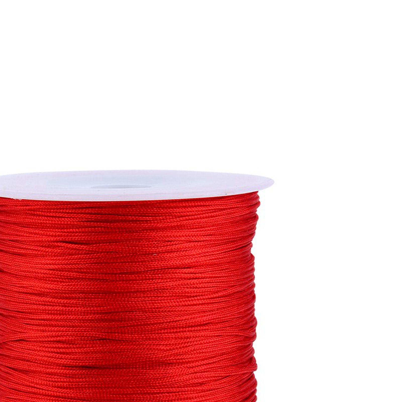 100M x 0.8mm Nylon Chinese Knot Cord Rattail Macrame Shamballa Thread String Red view 13