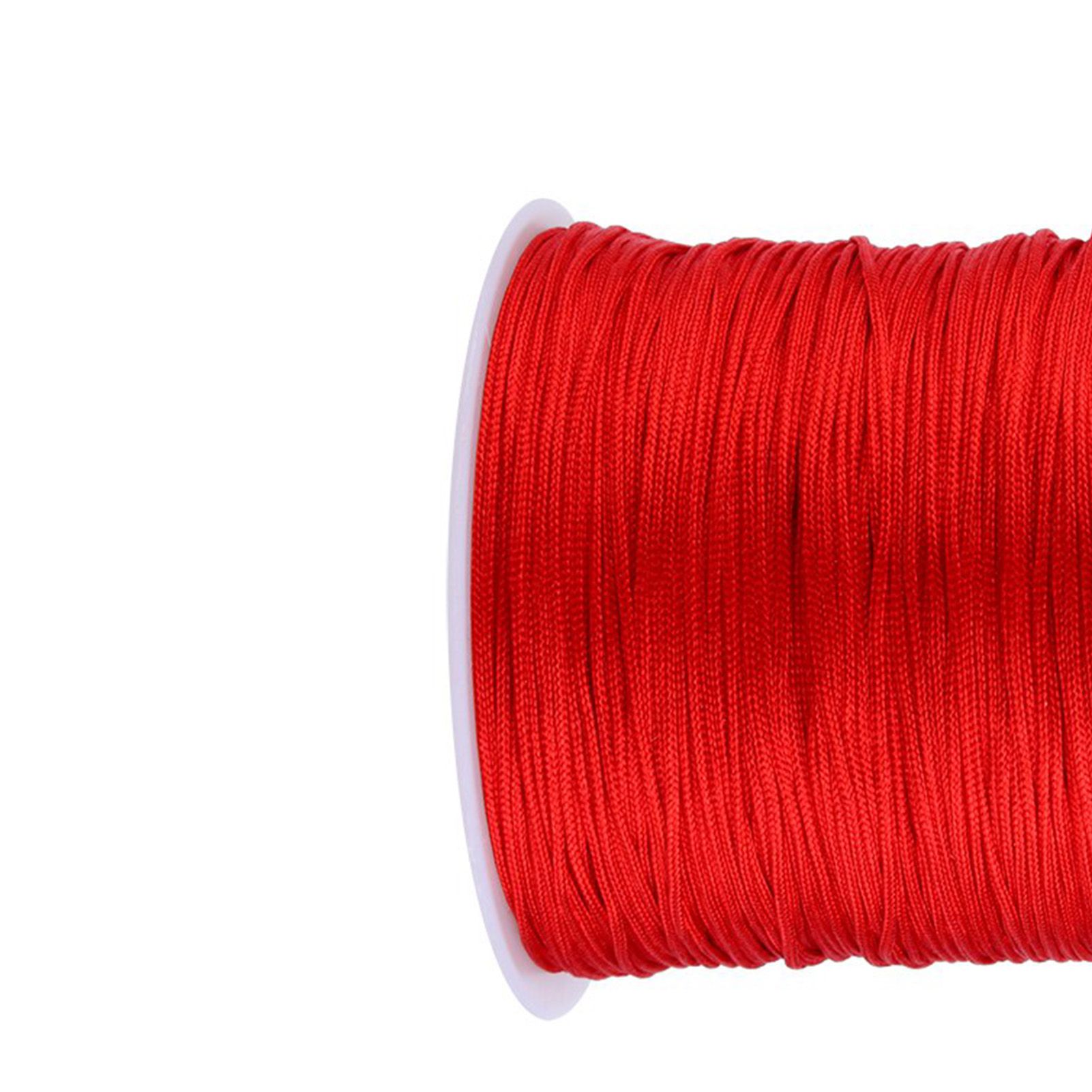 100M x 0.8mm Nylon Chinese Knot Cord Rattail Macrame Shamballa Thread String Red view 14
