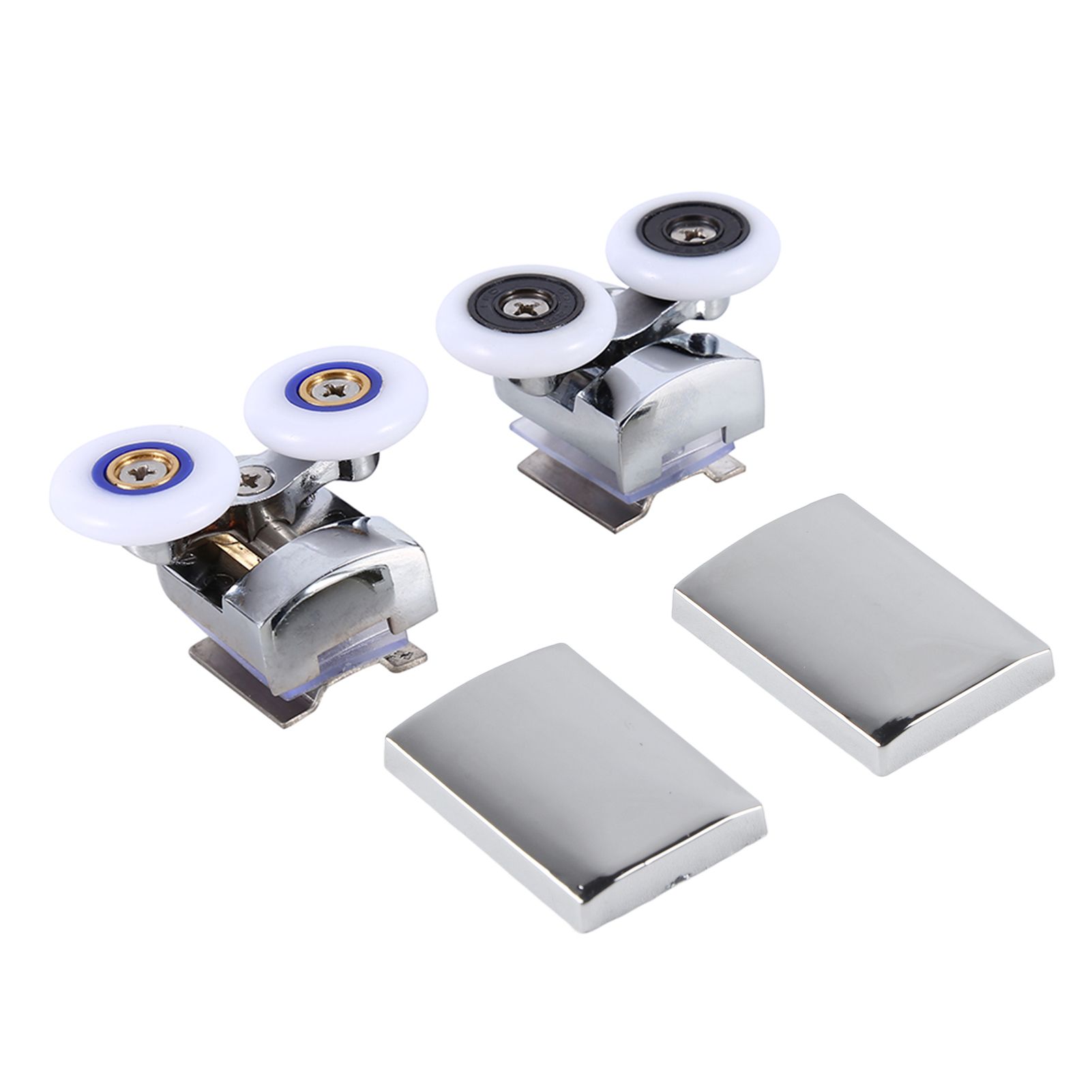 Twin Top Bottom Zinc Alloy Shower Door Rollers Runners Wheels 26mm Wheel — image 1
