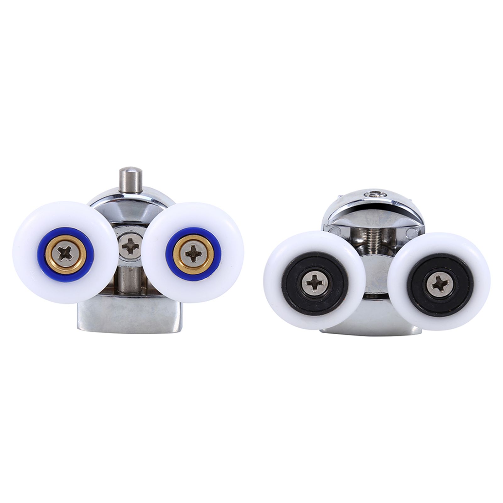 Twin Top Bottom Zinc Alloy Shower Door Rollers Runners Wheels 26mm Wheel view 2