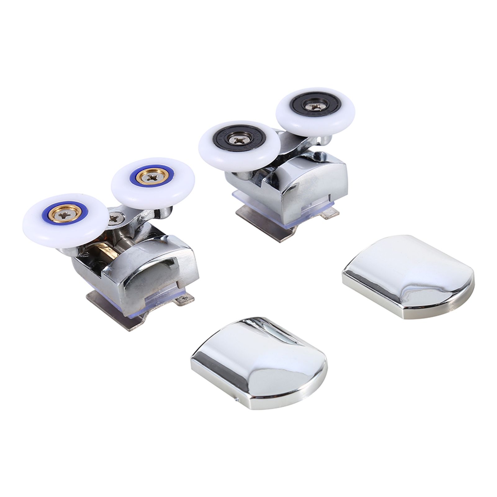 Twin Top Bottom Zinc Alloy Shower Door Rollers Runners Wheels 26mm Wheel view 9
