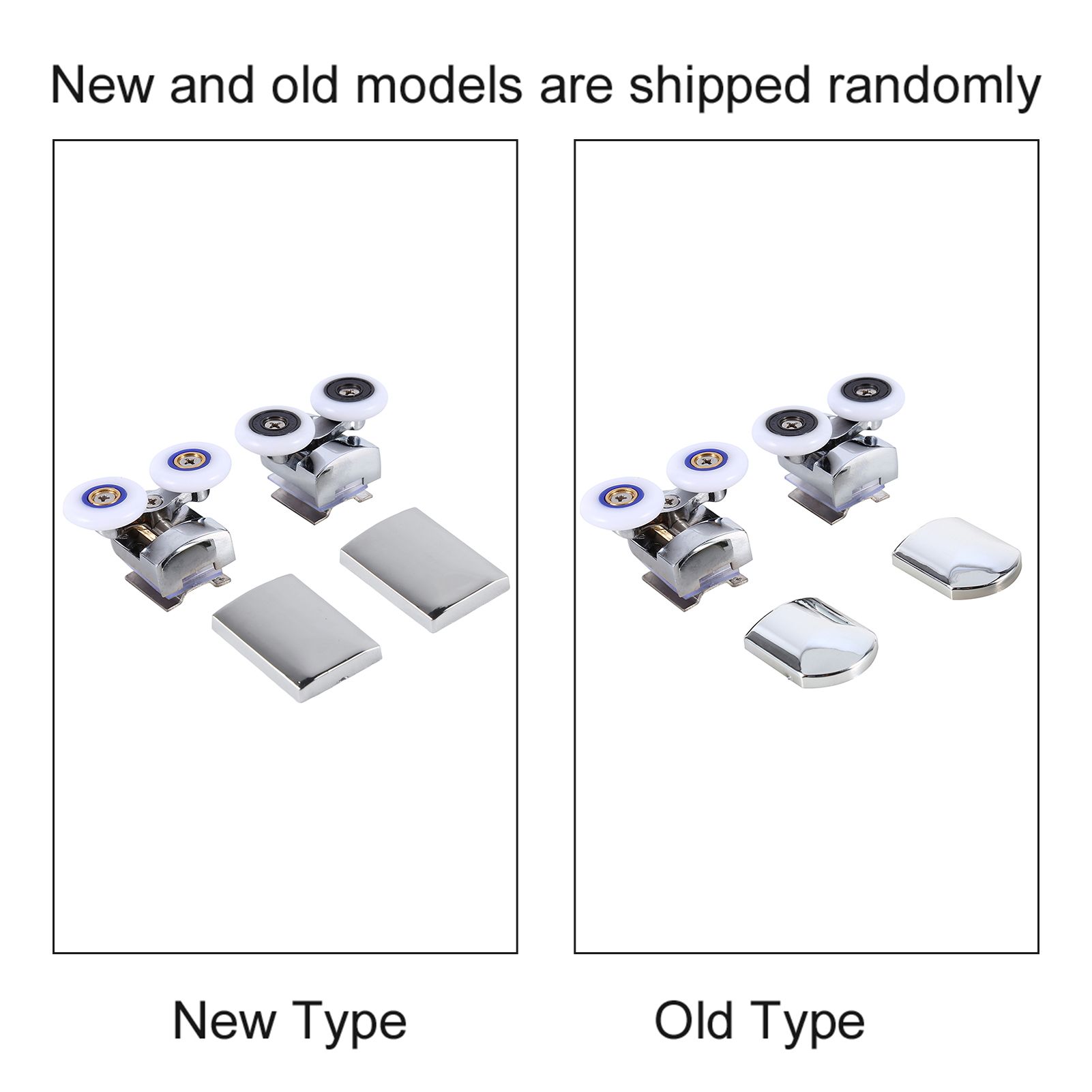 Twin Top Bottom Zinc Alloy Shower Door Rollers Runners Wheels 26mm Wheel view 10