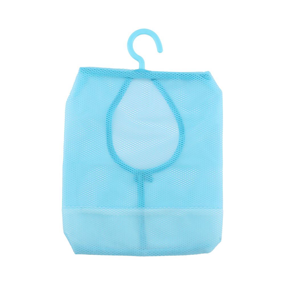 Kitchen Bathroom Hanging Storage Clothespin Mesh Bag Organizer Hanger Hook view 2