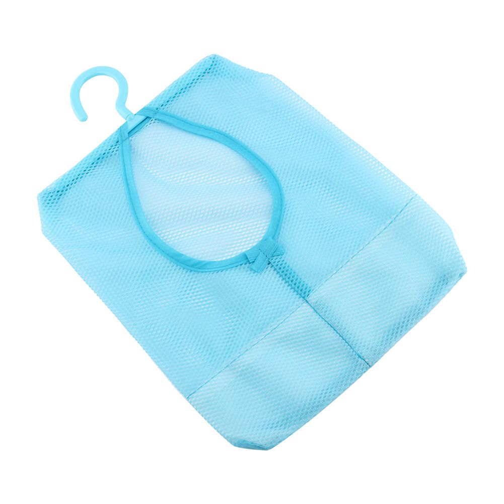 Kitchen Bathroom Hanging Storage Clothespin Mesh Bag Organizer Hanger Hook view 3