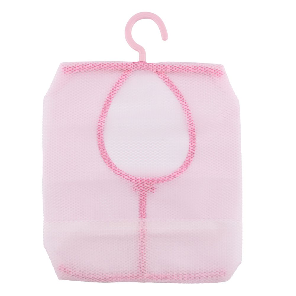 Laundry Bathroom Hanging Mesh Storage Bag Clothes Toy Net Organizer Hanger Hook view 2