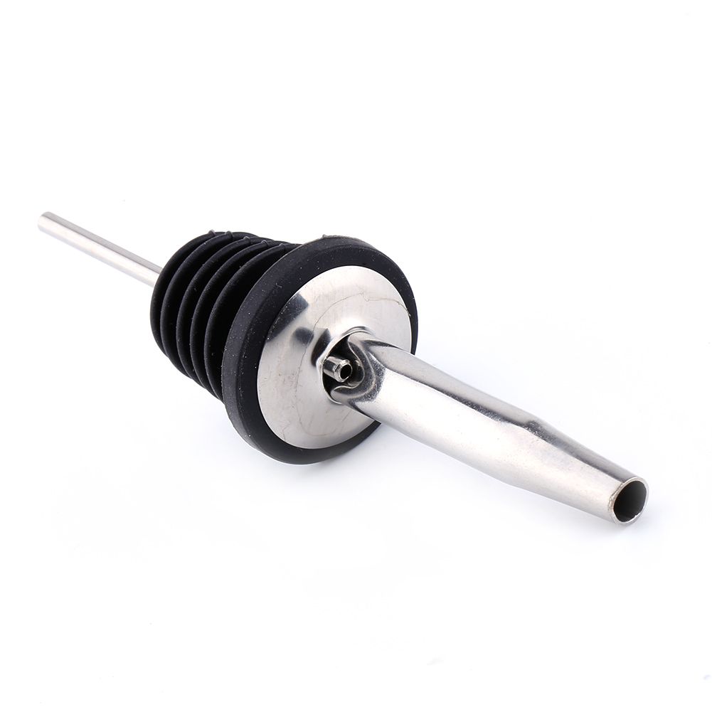 Stainless Steel Free Flow Vented Pourer Wine Liquor Bottle Spout Stopper US view 6