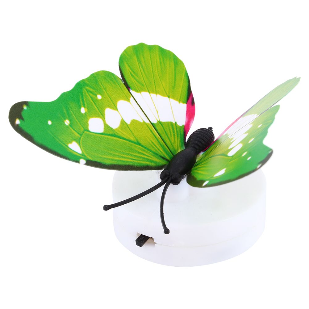 Colorful Changing Butterfly LED Night Light Lamp Home Room Desk Wall Decor AB view 2