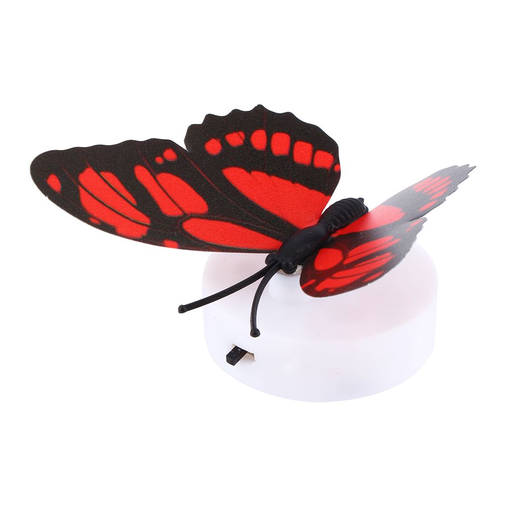 Colorful Changing Butterfly LED Night Light Lamp Home Room Desk Wall Decor AB view 4