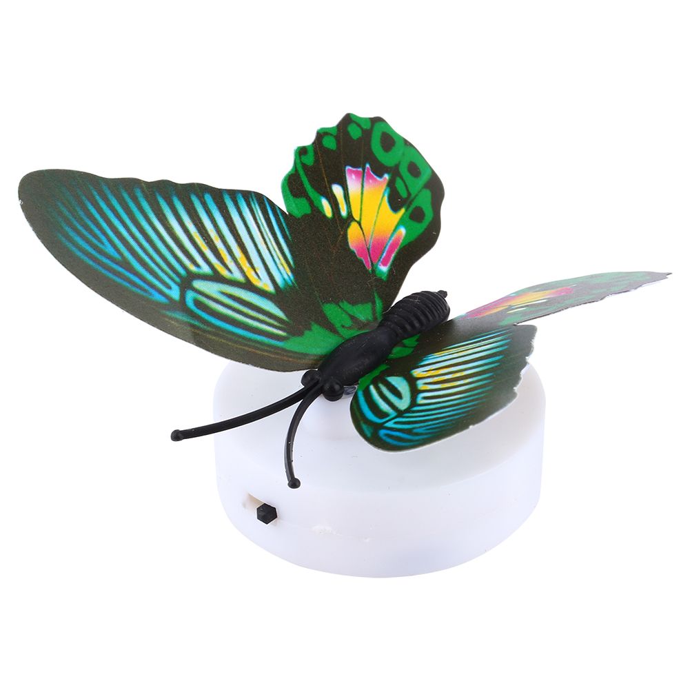 Colorful Changing Butterfly LED Night Light Lamp Home Room Desk Wall Decor AB view 5