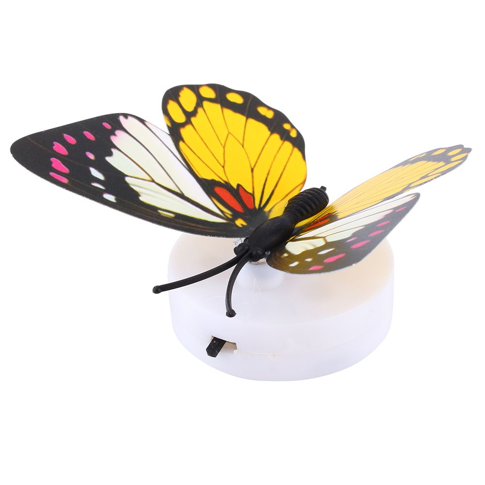 Colorful Changing Butterfly LED Night Light Lamp Home Room Desk Wall Decor AB view 6