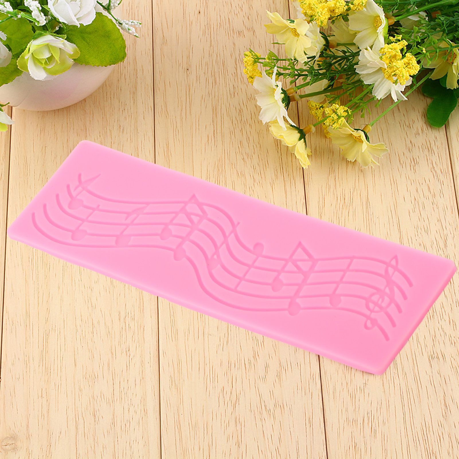 Multi Music Note Lace Silicone Mold Mould Fondant Mat Cake Decorating Tool view 12