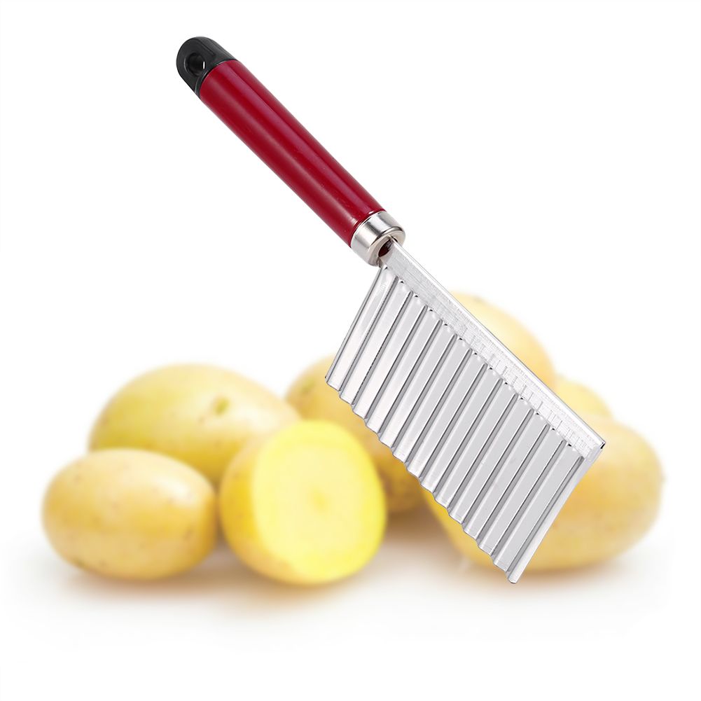 Potato Wavy Edged Knife Multifunction Stainless Steel Fruit Cutting Cooking Tool view 2