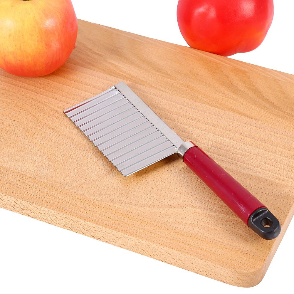 Potato Wavy Edged Knife Multifunction Stainless Steel Fruit Cutting Cooking Tool view 7