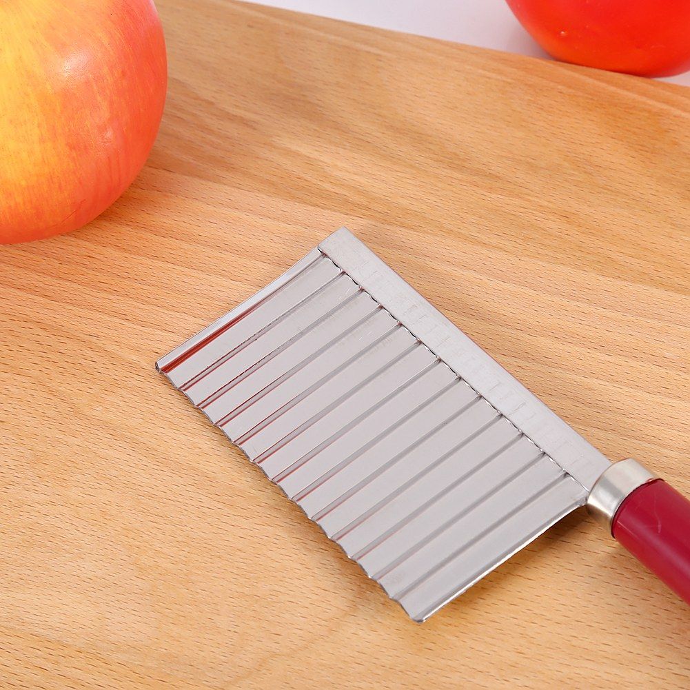 Potato Wavy Edged Knife Multifunction Stainless Steel Fruit Cutting Cooking Tool view 8