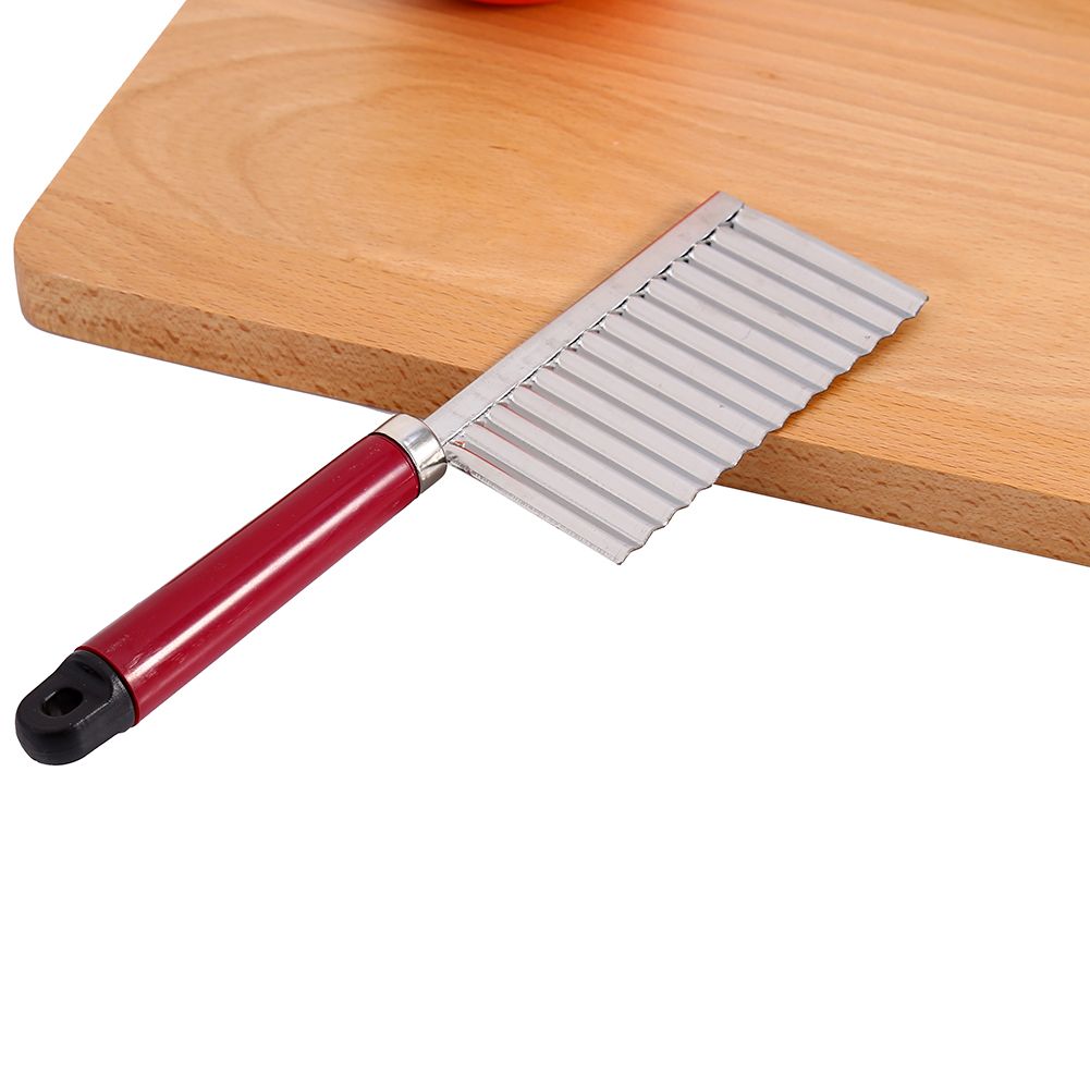 Potato Wavy Edged Knife Multifunction Stainless Steel Fruit Cutting Cooking Tool view 9