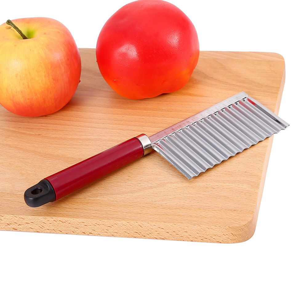 Potato Wavy Edged Knife Multifunction Stainless Steel Fruit Cutting Cooking Tool view 10