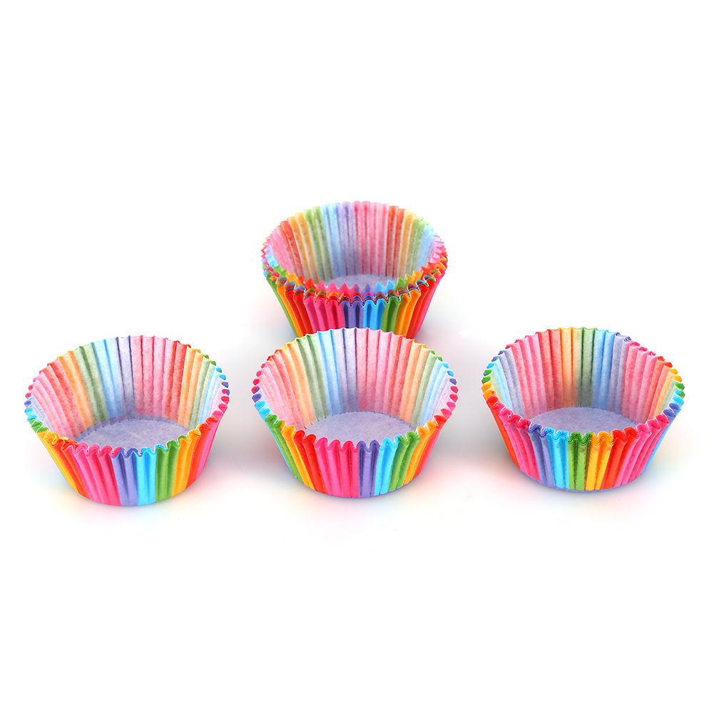 100 pcs Colorful Cupcake Liner Cupcake Paper Baking Cup Muffin Cases Cake Mold view 6