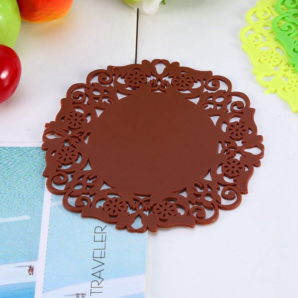 Silicone Lace Flower Coaster Tea Cup Bowl Glass Pad Mat Cushion Placemat view 5