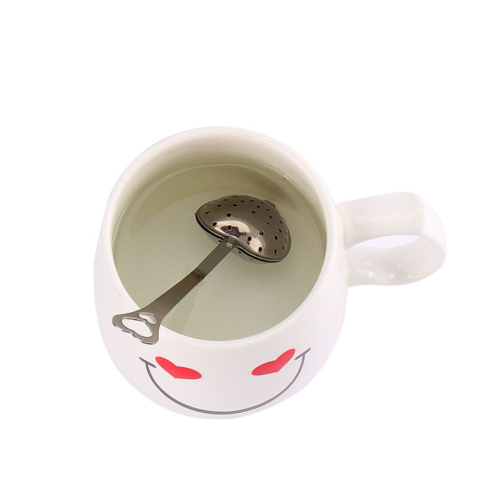 1X Stainless Steel Filter Tea Infuser Heart Shape Spoon Strainer Ball Novelty view 13