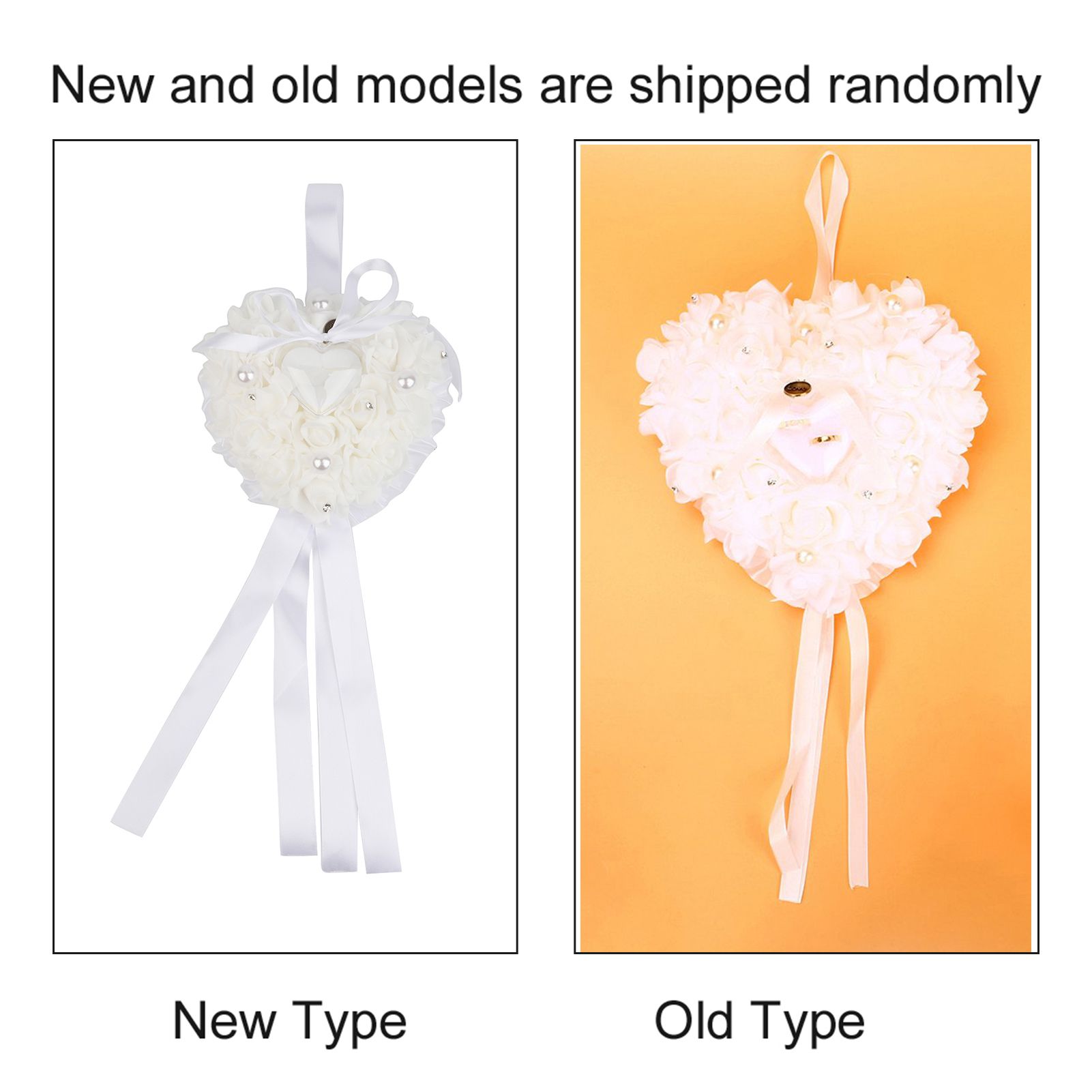 Romantic Rose Wedding Favors Heart Pearl Gift Ring Box Pillow Cushion view 11