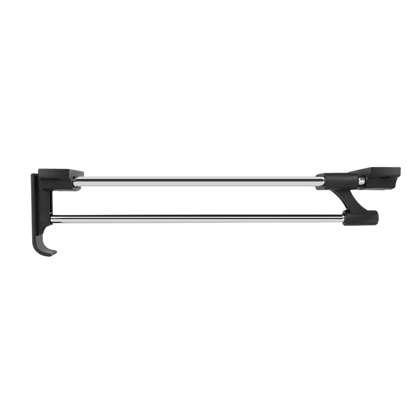 Wardrobe Chrome Pull Out Retractable Wardrobe Clothes Hanger Rail Towel Coat view 2