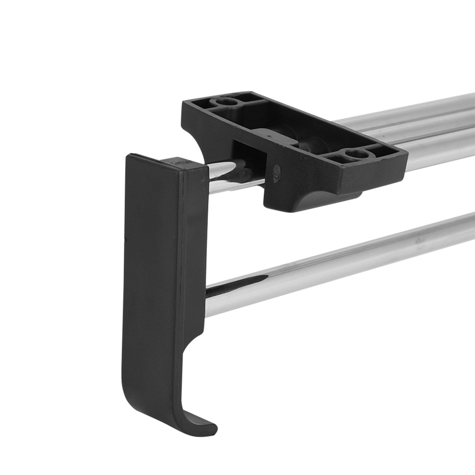 Wardrobe Chrome Pull Out Retractable Wardrobe Clothes Hanger Rail Towel Coat view 14