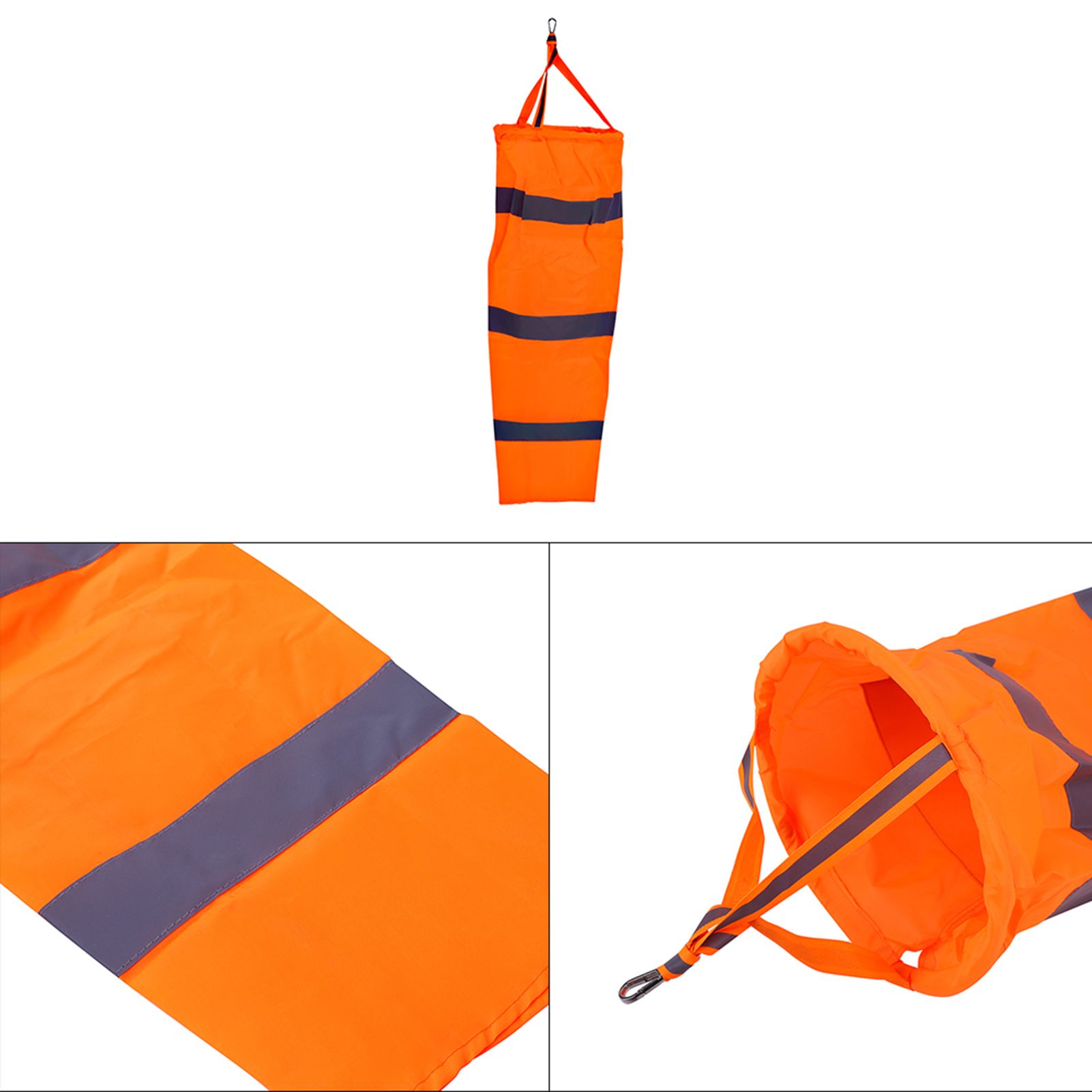 30" Polyester Windsock Outdoor Wind Measurement Sock Bag with Reflective Belt view 9