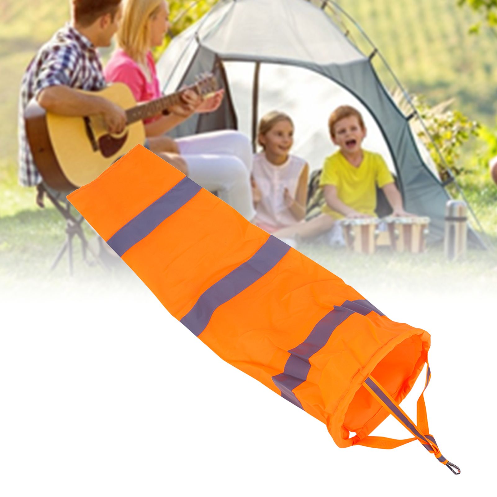 30" Polyester Windsock Outdoor Wind Measurement Sock Bag with Reflective Belt view 12