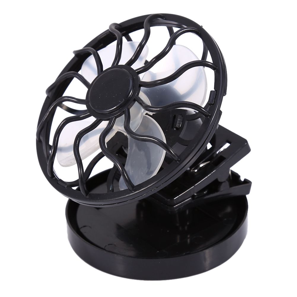 Electric Mini Clip on Solar Fan Air Conditioner Cooling Cell Fan Travel view 4