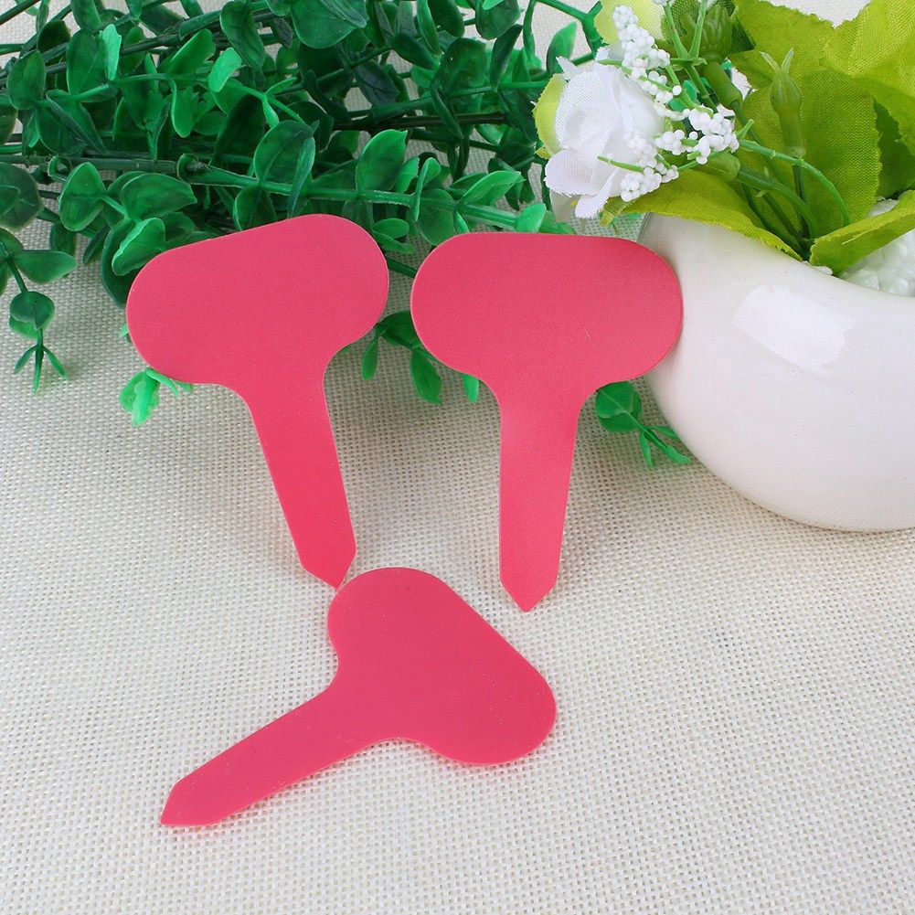 100pcs Garden Tags Plastic Plant TShape Tags Markers Nursery Garden Labels view 4