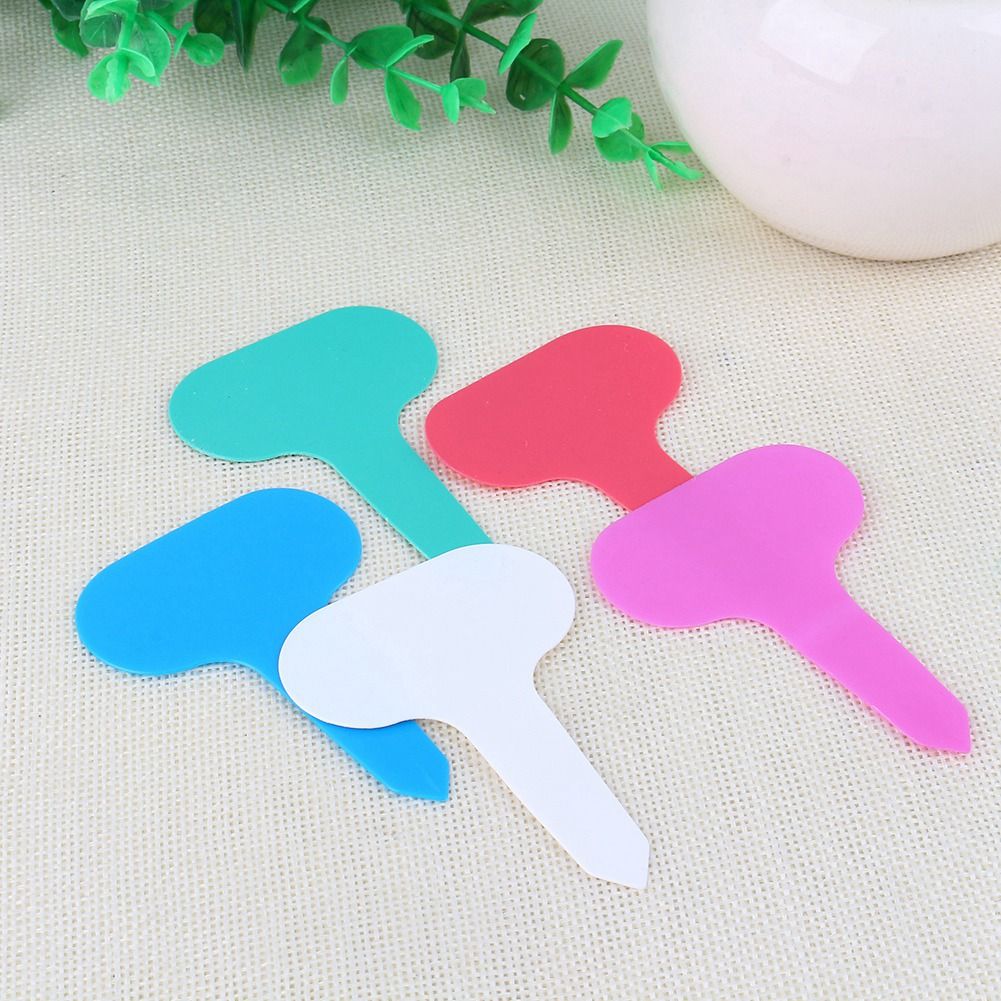 100pcs Garden Tags Plastic Plant TShape Tags Markers Nursery Garden Labels view 7