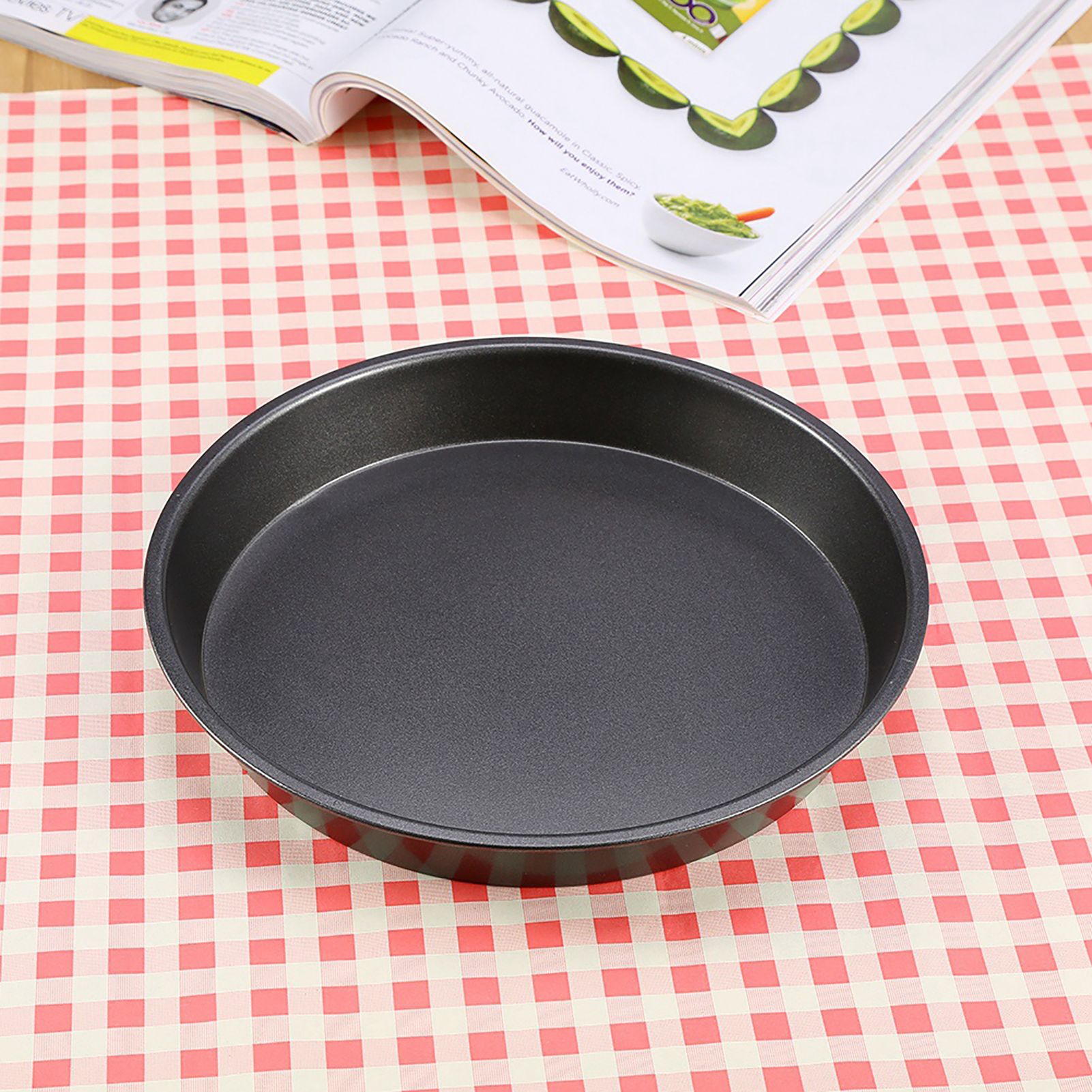 9 Inch Carbon Steel Nonstick Round Pizza Pan Microwave Oven Baking Dishes Pans view 8