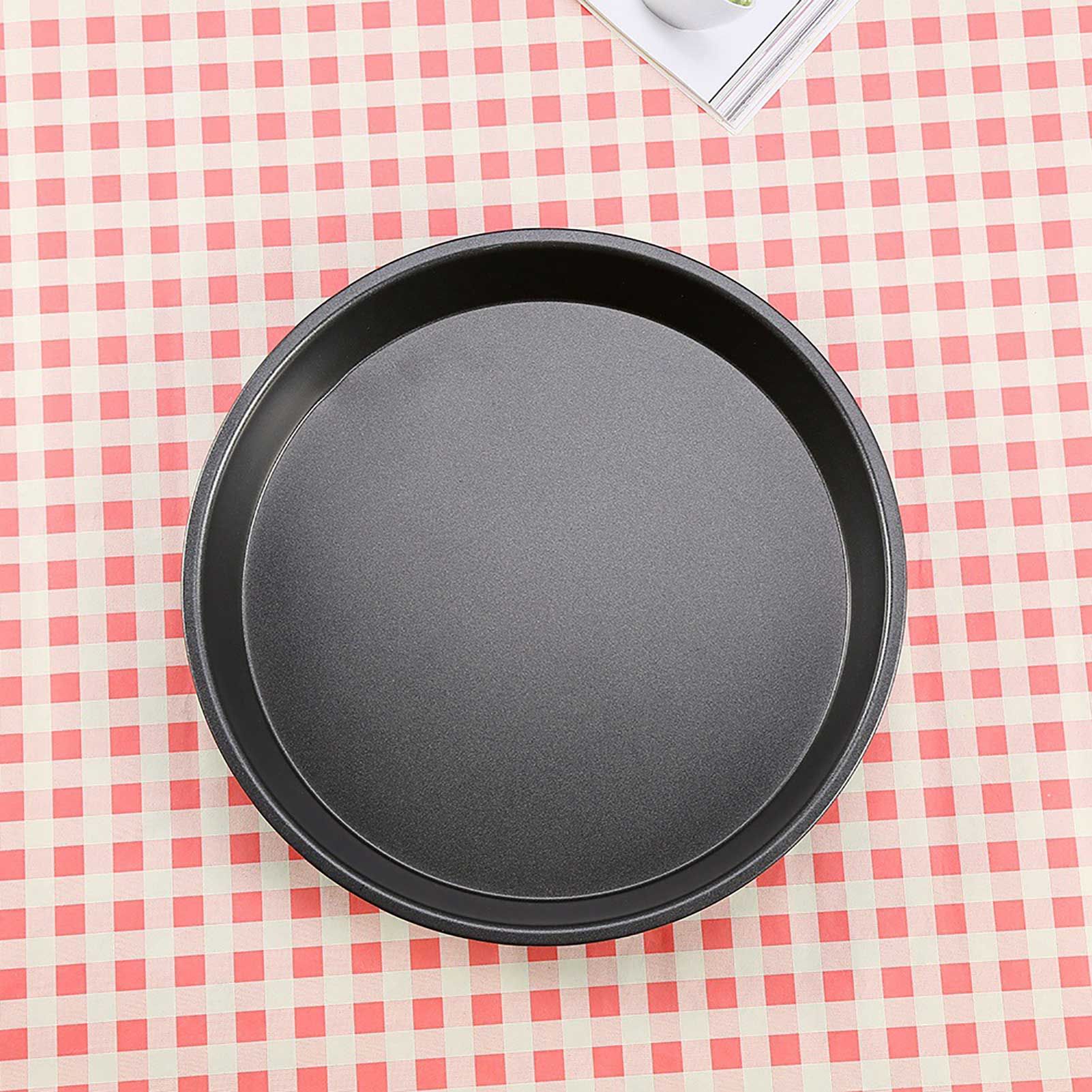 9 Inch Carbon Steel Nonstick Round Pizza Pan Microwave Oven Baking Dishes Pans view 9