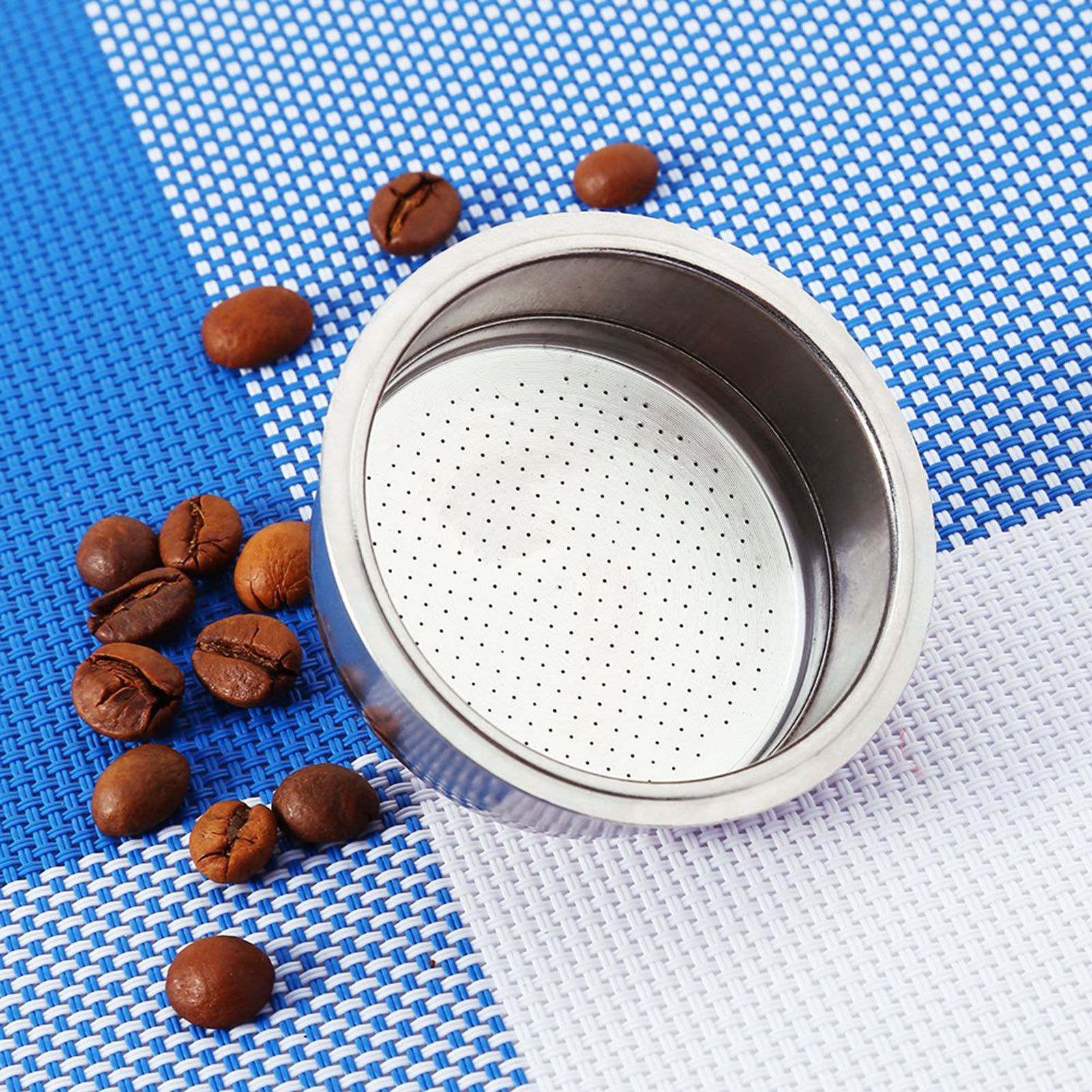 Stainless Steel Coffee 2 Cup Pressurized Filter Basket Strainer view 9