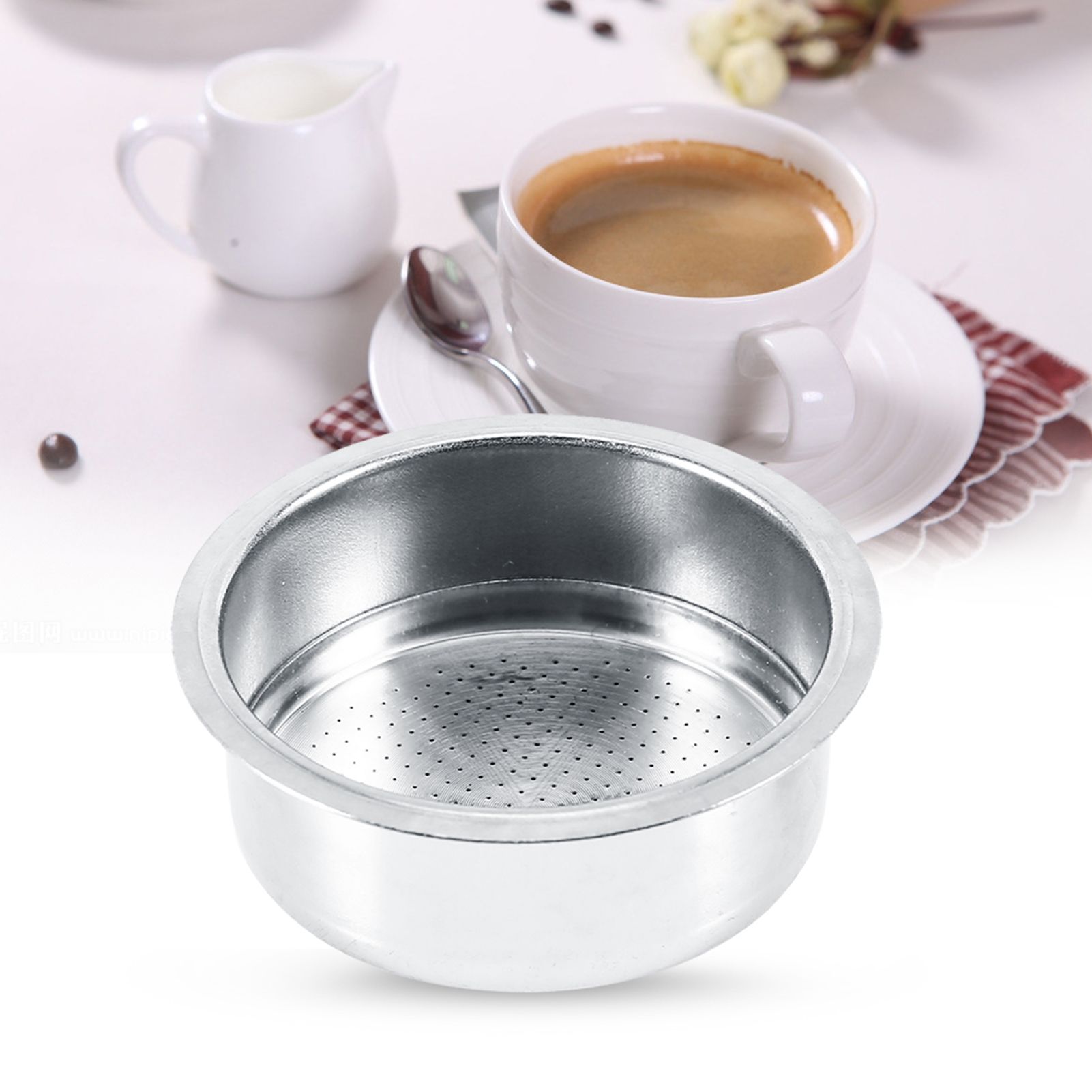 Stainless Steel Coffee 2 Cup Pressurized Filter Basket Strainer view 12