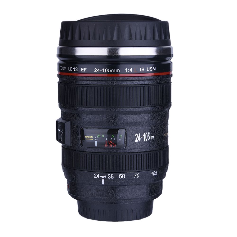 Creative Camera Lens Shaped Insulation Cup Stainless Steel Insulated view 2